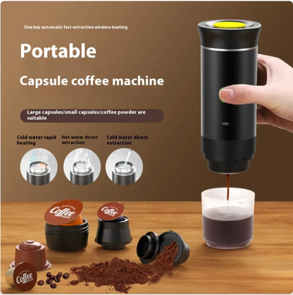 Máquina de Cápsulas de Café Eléctrica Inalámbrica Portátil