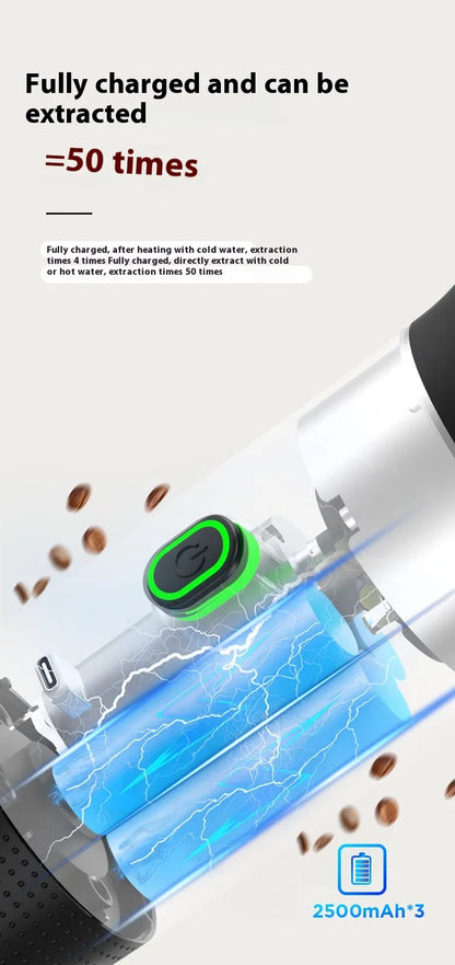Máquina de Cápsulas de Café Eléctrica Inalámbrica Portátil